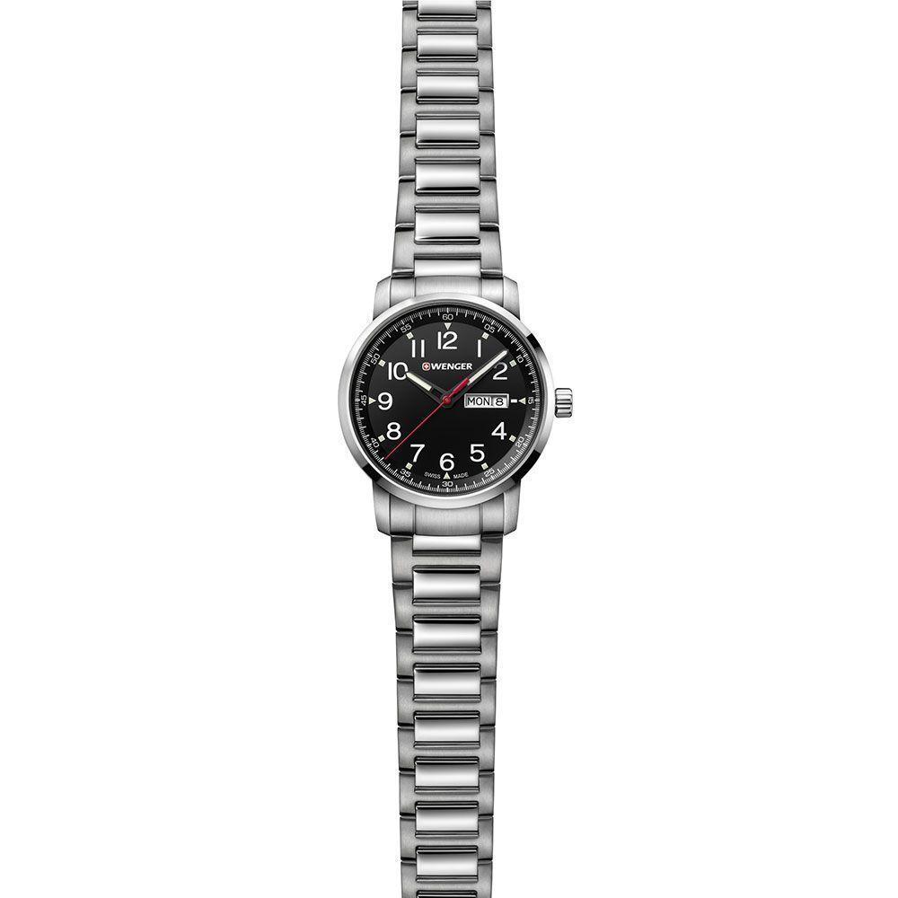 Reloj ATTITUDE acero inoxidable dial negro Wenger-1