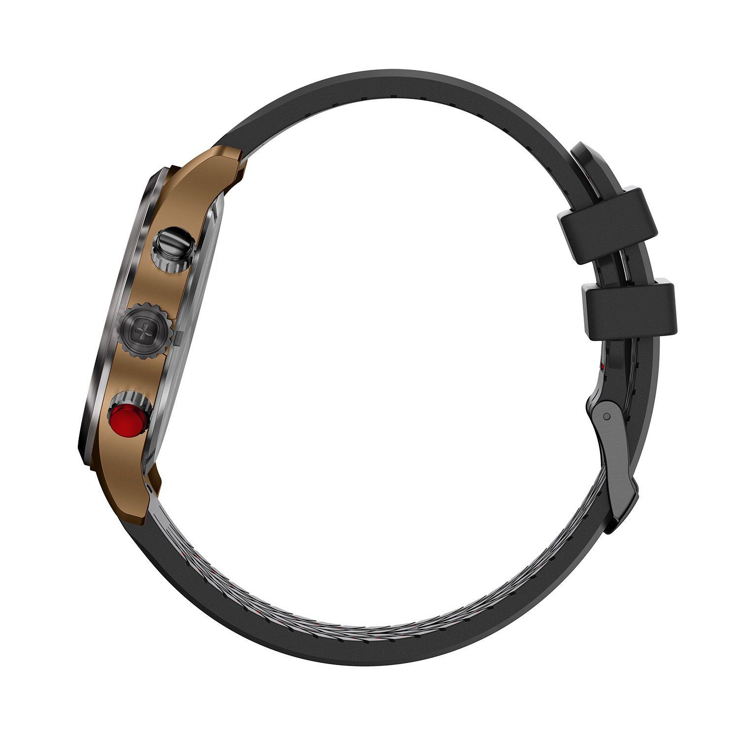 Terragraph Chrono negro/blanco correa de silicona Wenger-2