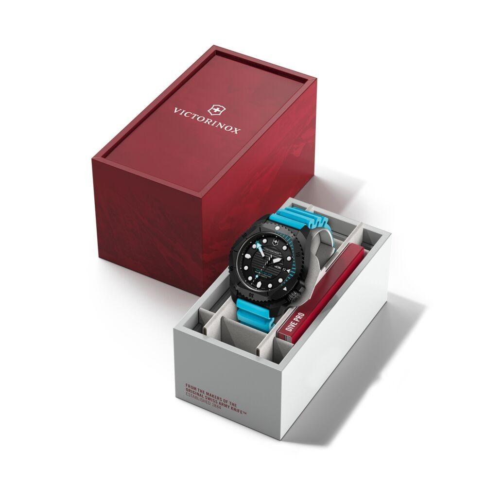 Reloj Dive Pro Automático negro correa de caucho calipso Victorinox-6