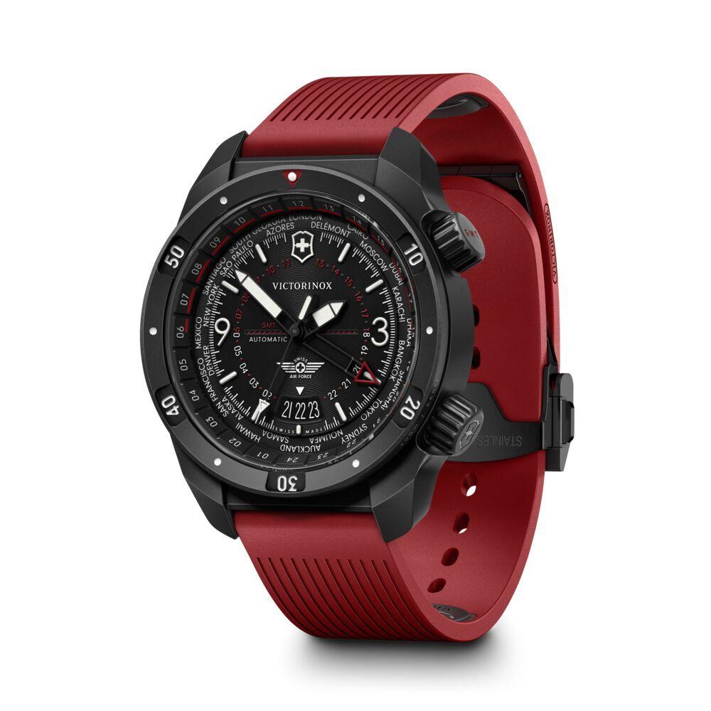 Reloj Air Pro Automático correa caucho rojo Victorinox-1