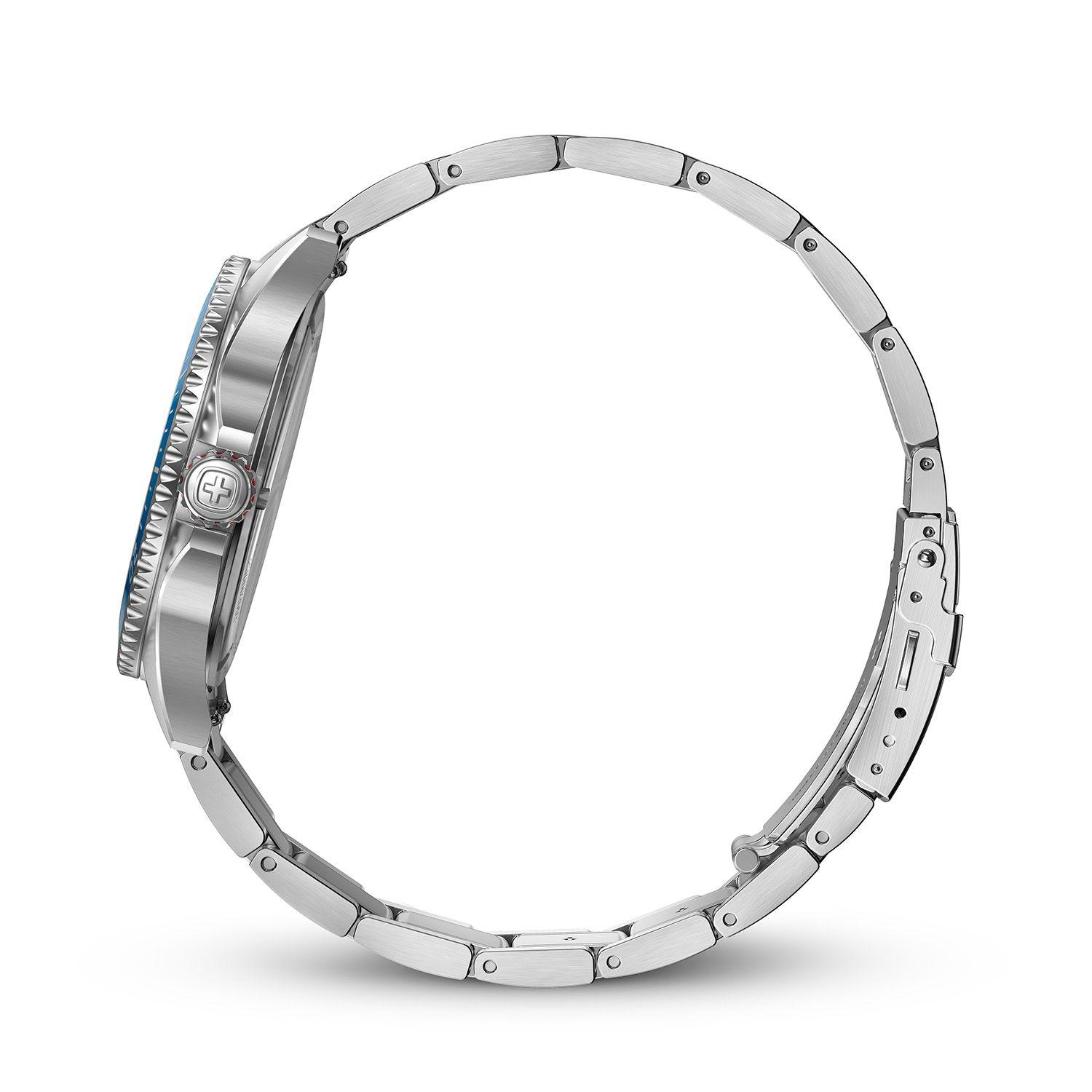 Reloj Executive azul correa de acero Wenger-2