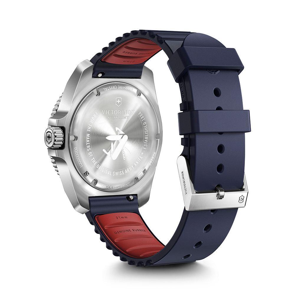 Reloj Journey 1884 dial azul correa caucho Victori-3