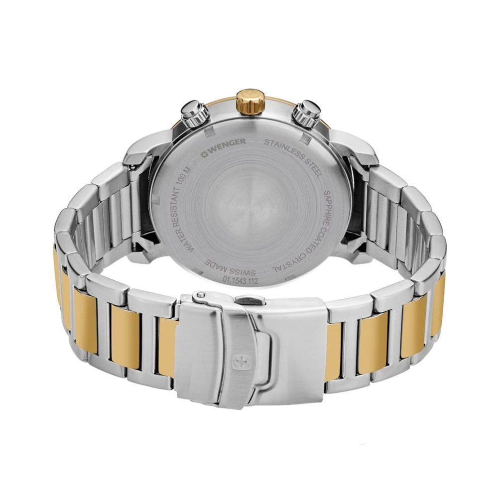 Reloj Attitude Chrono inox biselada, azul Wenger-1