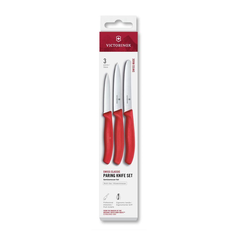 Set cuchillos mondadores Swiss Classic rojo Victorinox-0