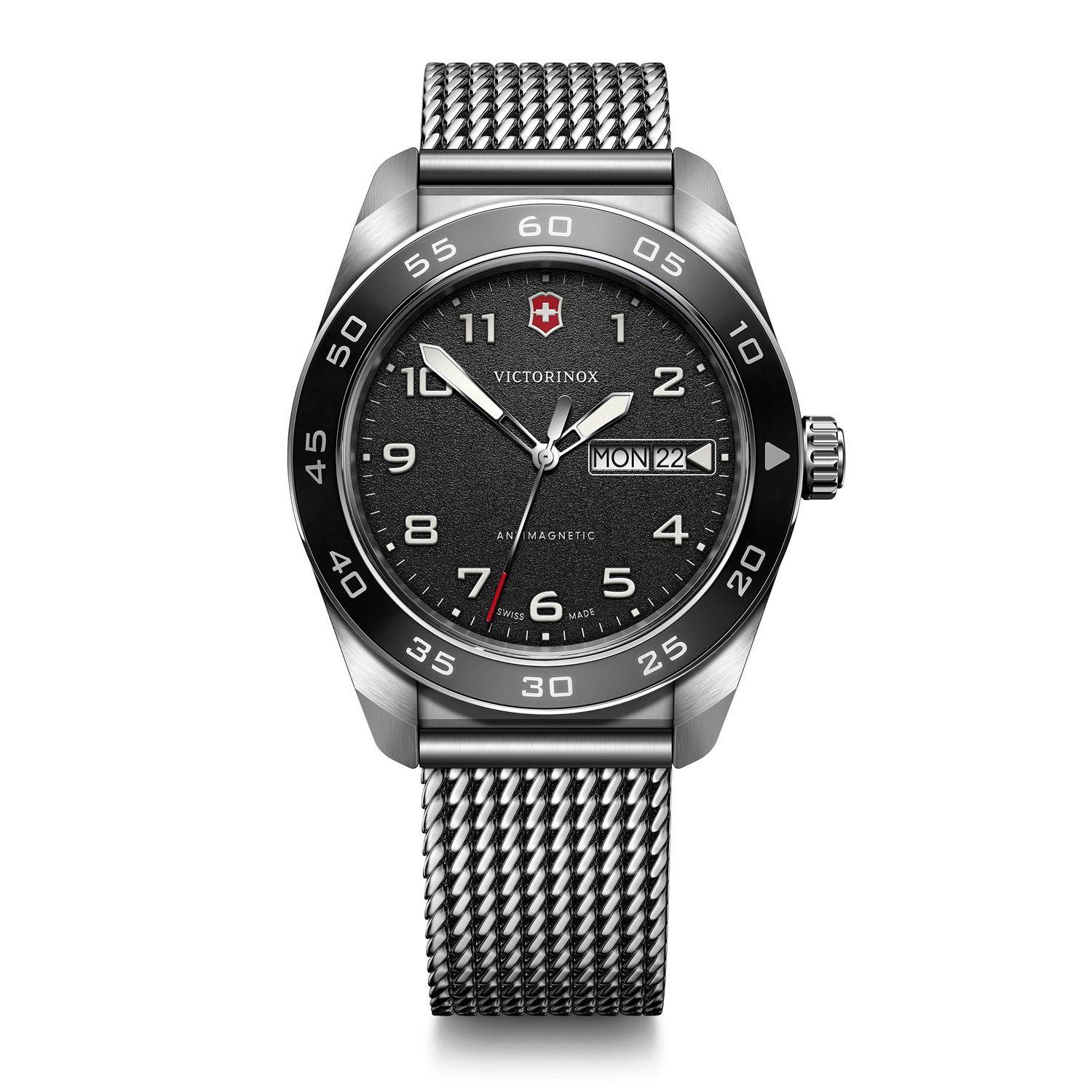 Reloj Swiss Army Negro Correa de Acero Victorinox-0