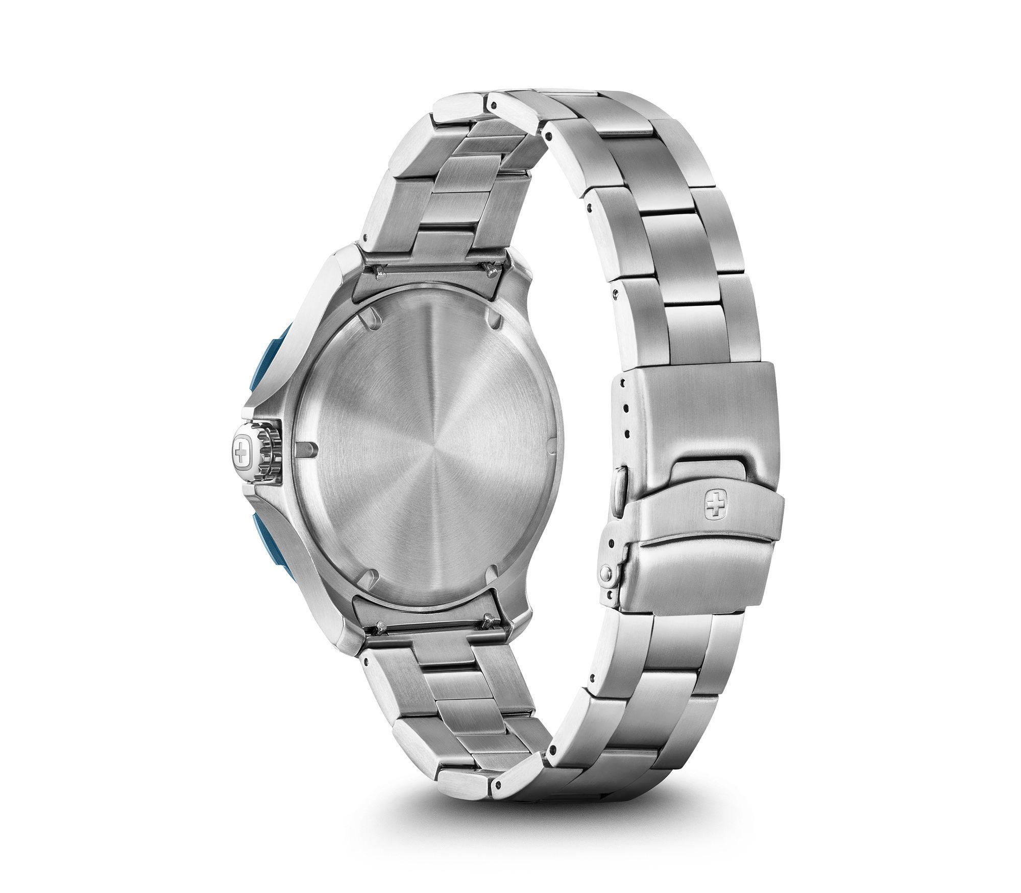 Reloj Seaforce correa acero dial azul 43 mm Wenger-4