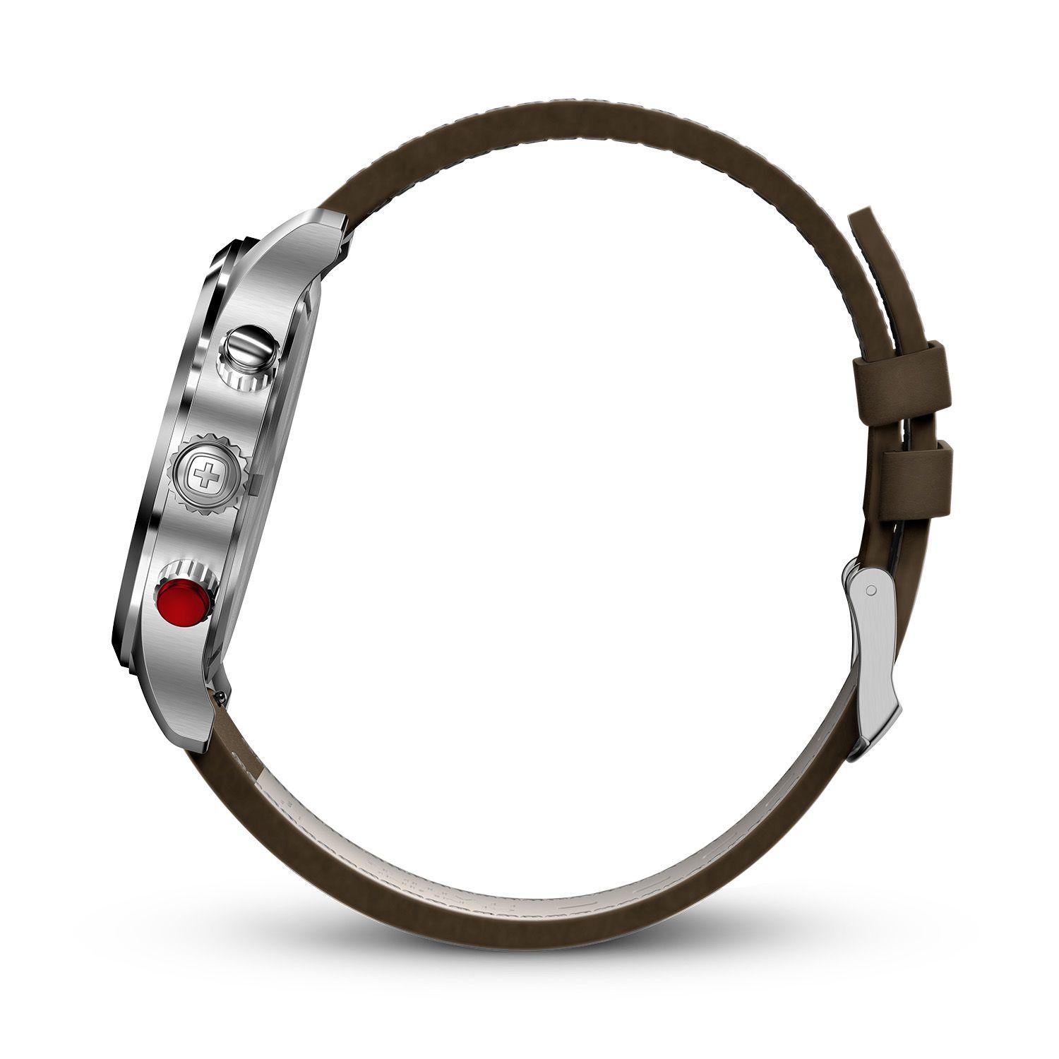 Reloj Terragraph Chrono blanco correa de cuero Wenger-1