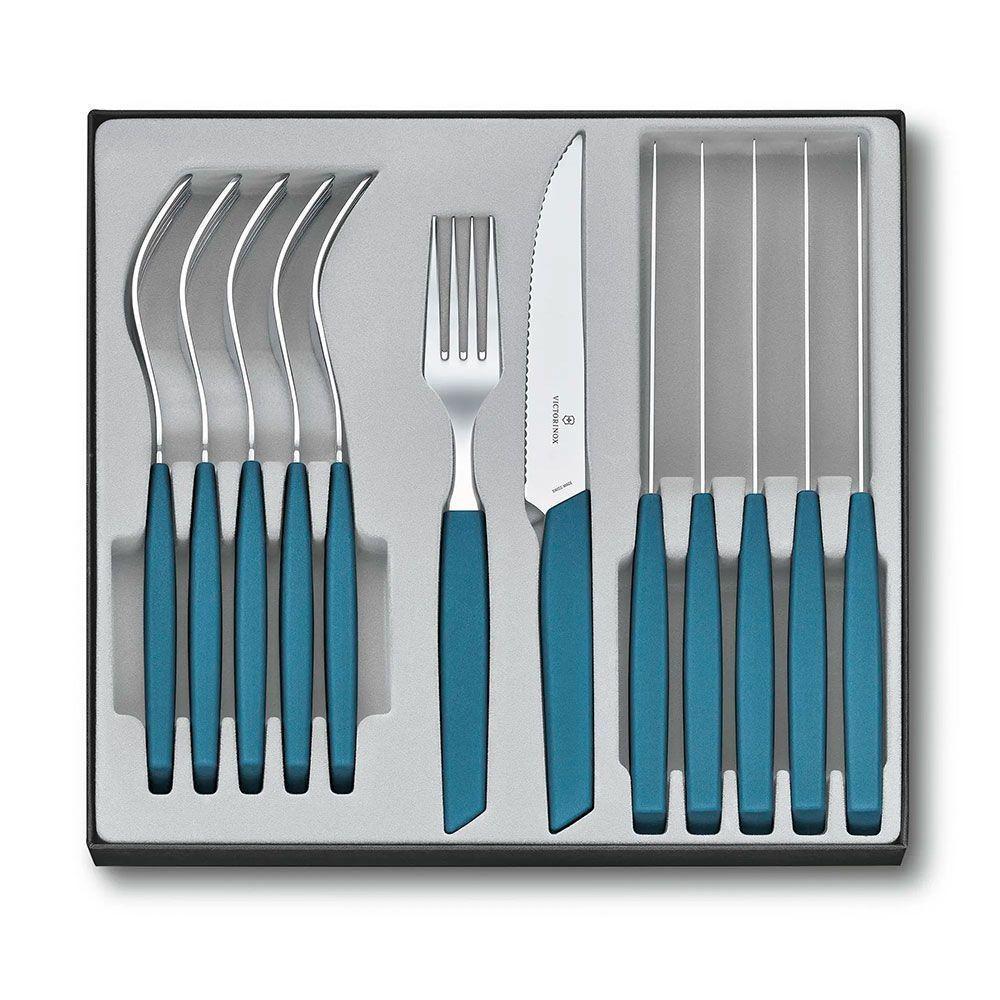 Juego de mesa Swiss Modern, 12 piezas azul-0