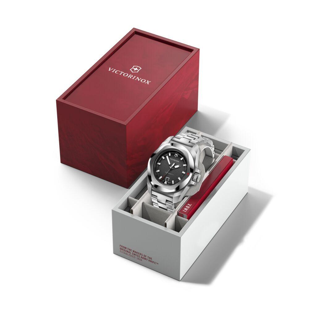 Reloj I.N.O.X. Quartz negro correa acero Victorinox-6