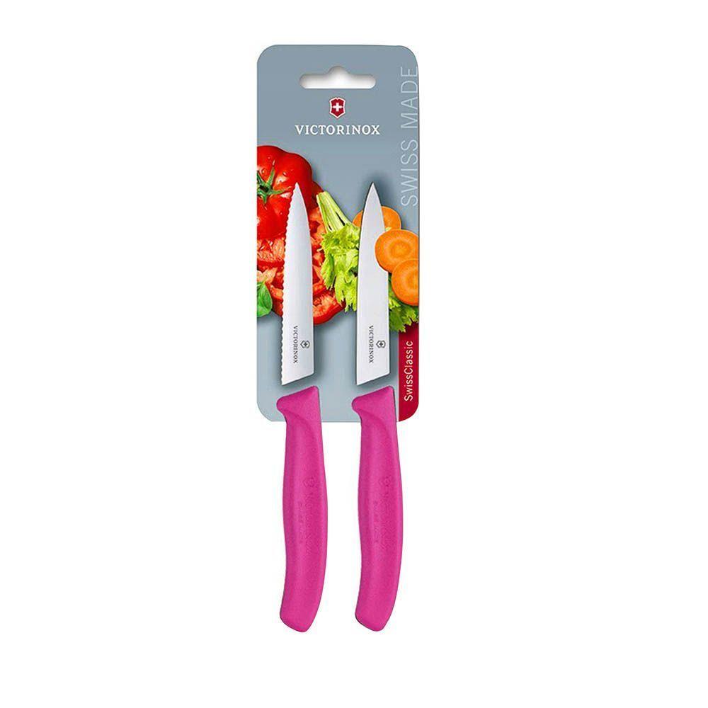 Juego Cuchillos verdura rosado 10 cm Victorinox-0