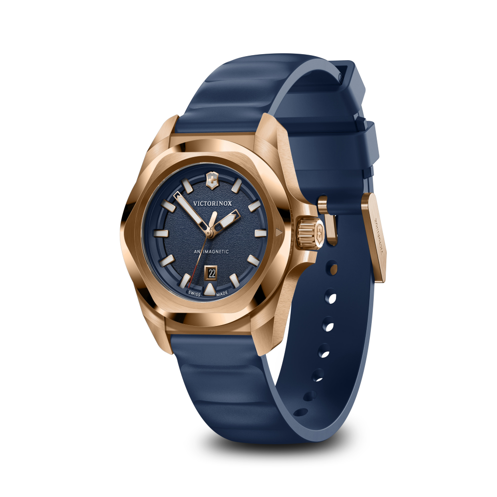 Reloj I.N.O.X. Quartz correa de caucho azul Victorinox-2