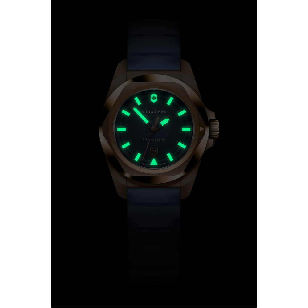Reloj I.N.O.X. Quartz correa de caucho azul Victorinox-5