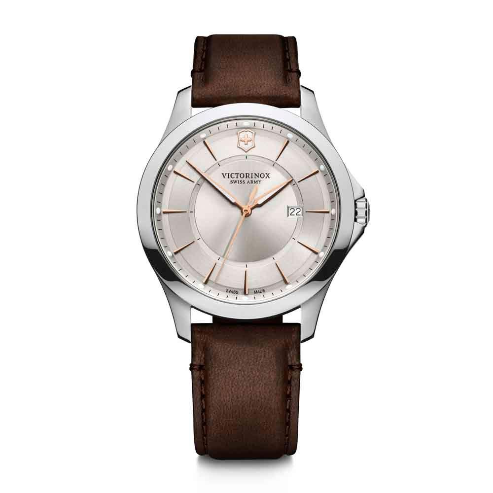 Reloj Alliance correa de cuero dial gris Victorinox-0