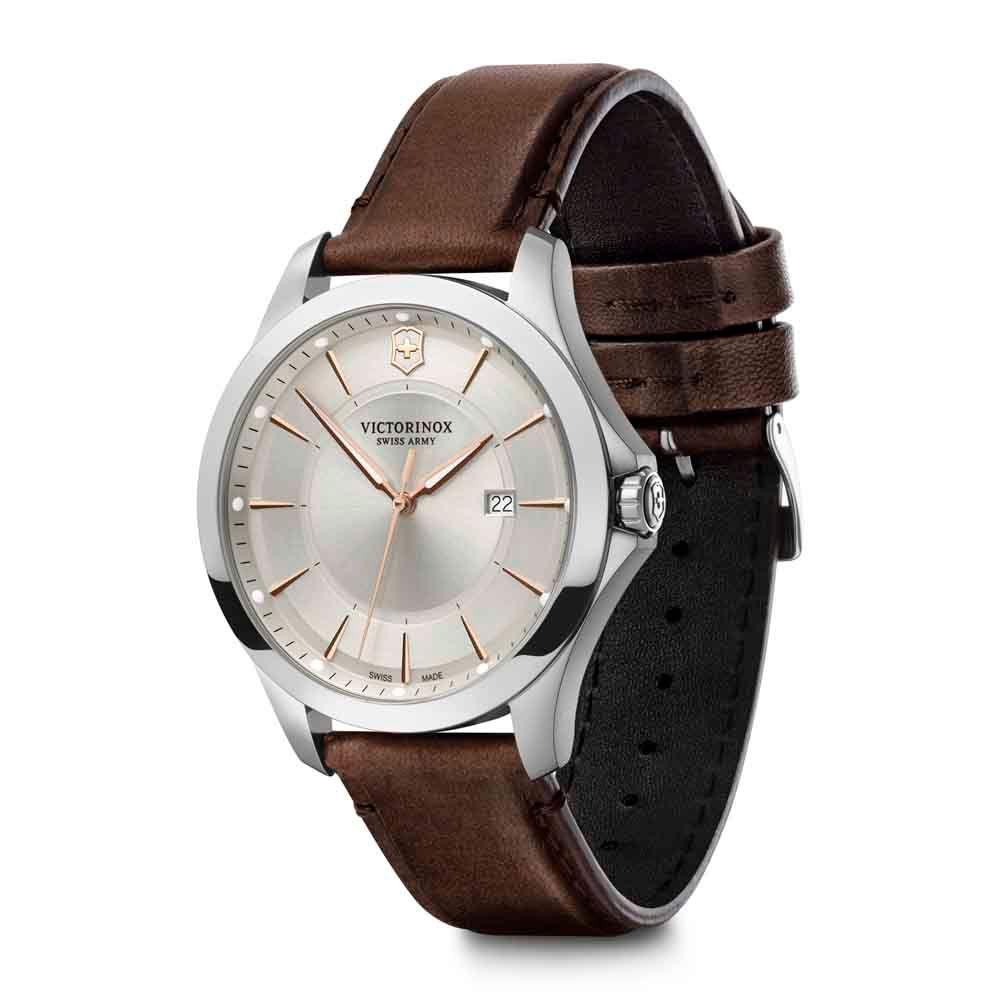 Reloj Alliance correa de cuero dial gris Victorinox-1