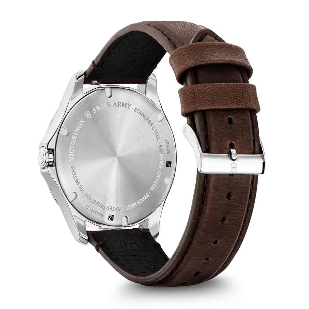 Reloj Alliance correa de cuero dial gris Victorinox-2