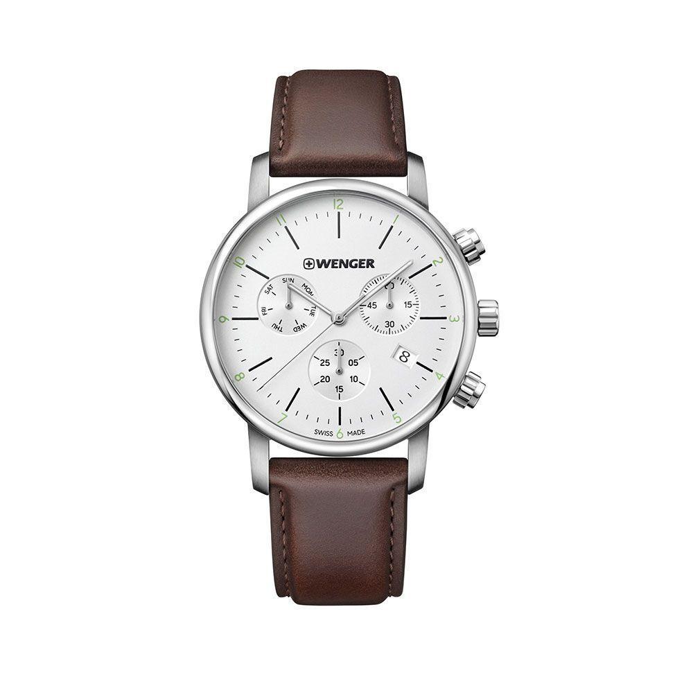Reloj Urban Classic chrono dial plata Wenger-0