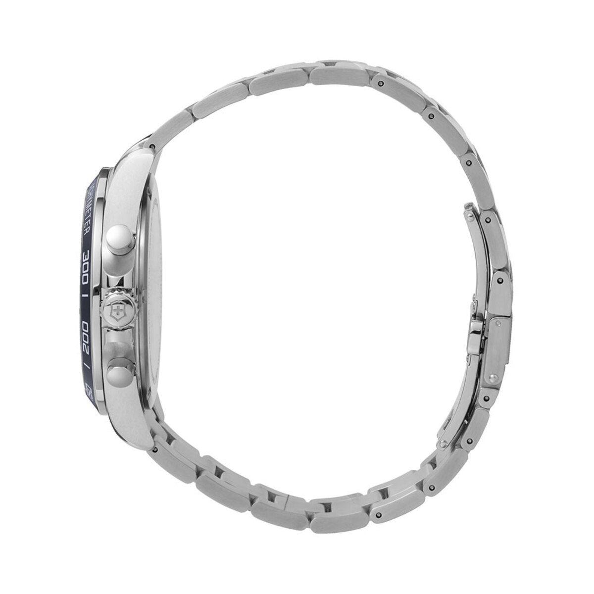 Reloj Fieldforce Chrono correa acero inoxidable dial azul Victorinox-3