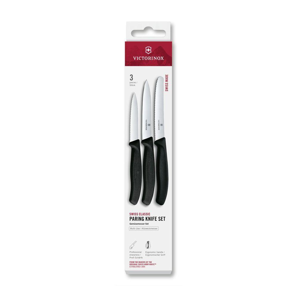 Set cuchillos mondadores Swiss Classic negro Victorinox-0
