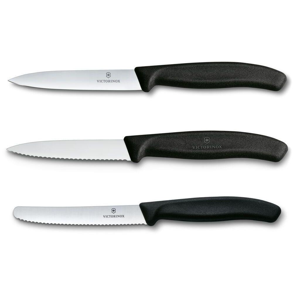 Set cuchillos mondadores Swiss Classic negro Victorinox-1
