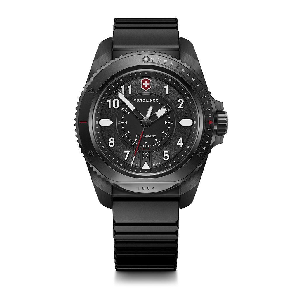 Reloj Journey 1884 dial negro correa caucho-1