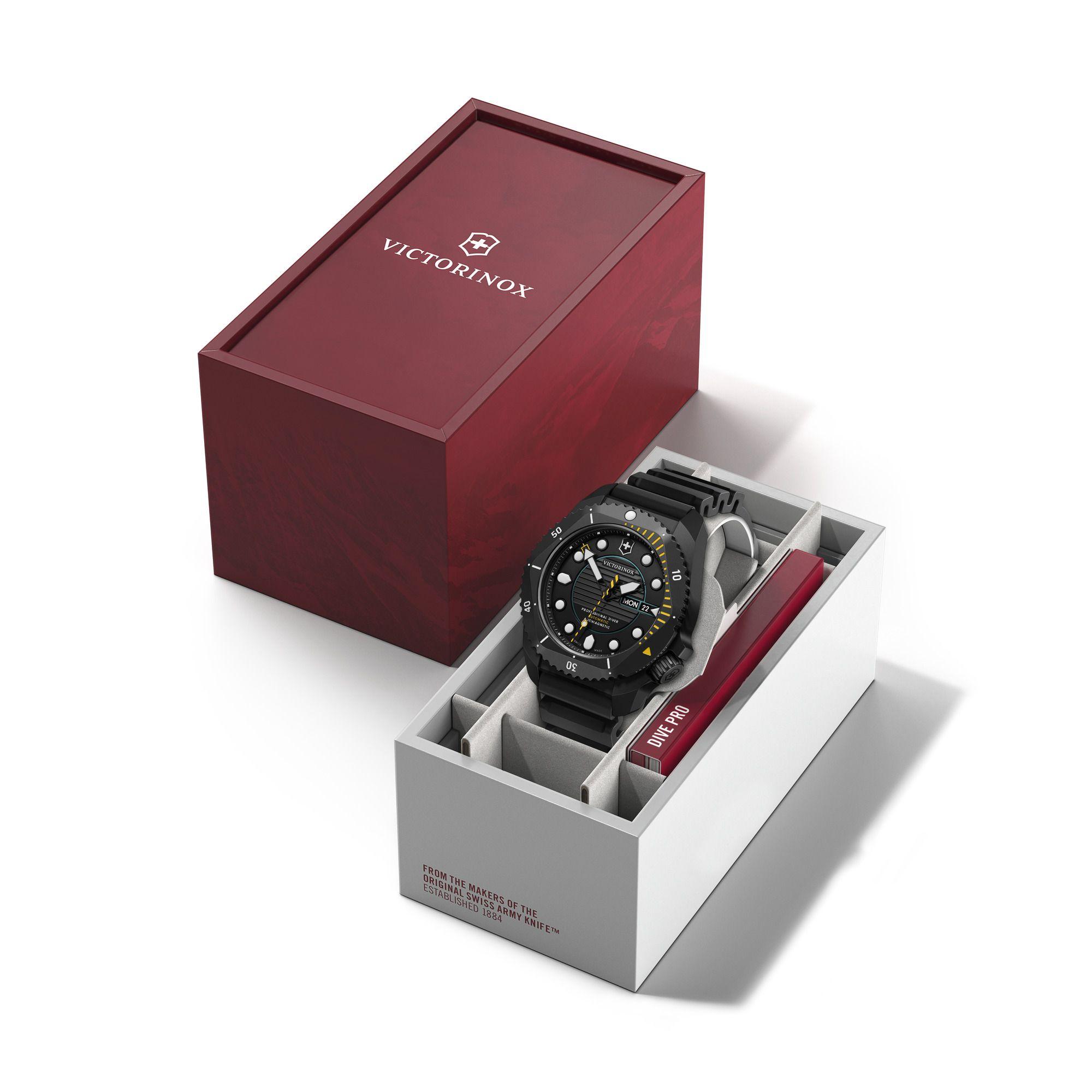 Reloj Dive Pro Automatic 43 mm negro caja titanio Victorinox-5