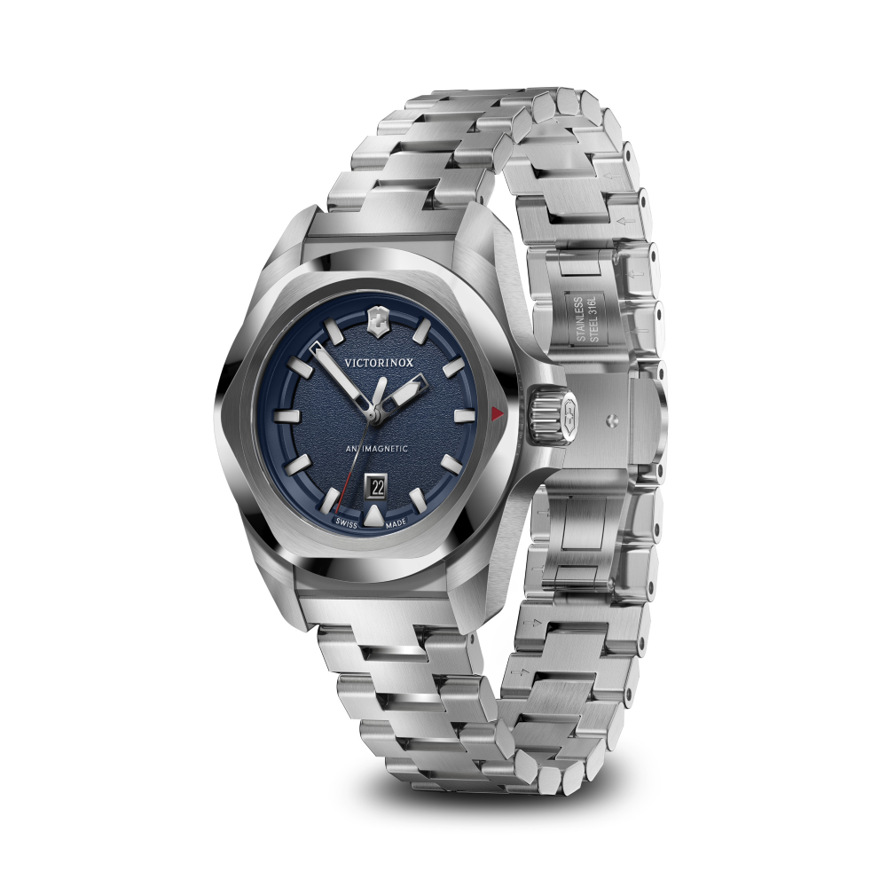 Reloj I.N.O.X. Quartz correa de acero inoxidable azul Victorinox-2