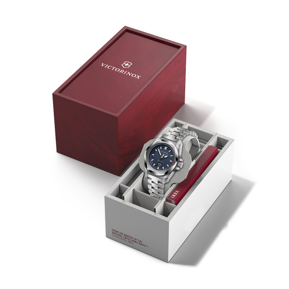 Reloj I.N.O.X. Quartz correa de acero inoxidable azul Victorinox-6