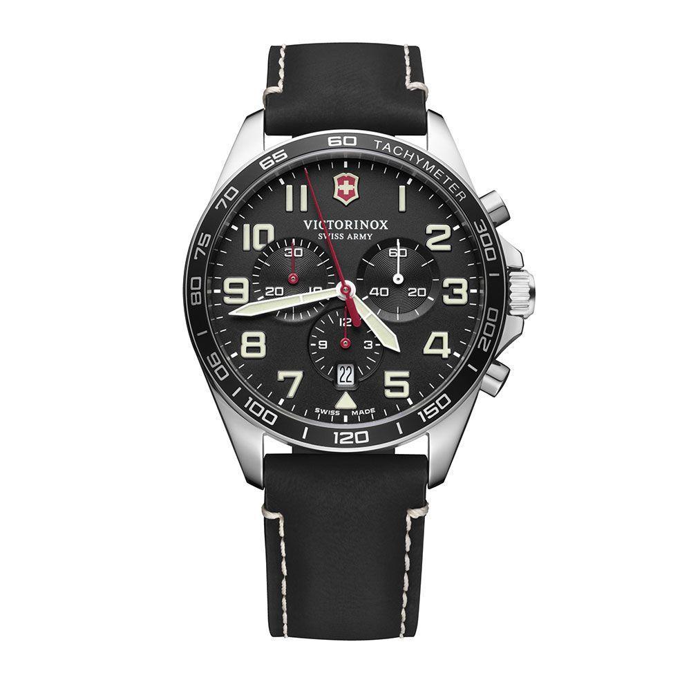 Reloj Fieldforce Chrono cuero negro Victorinox-0