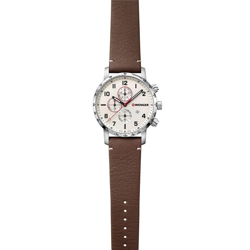Reloj ATTITUDE CHRONO correa cuero, beige Wenger-1