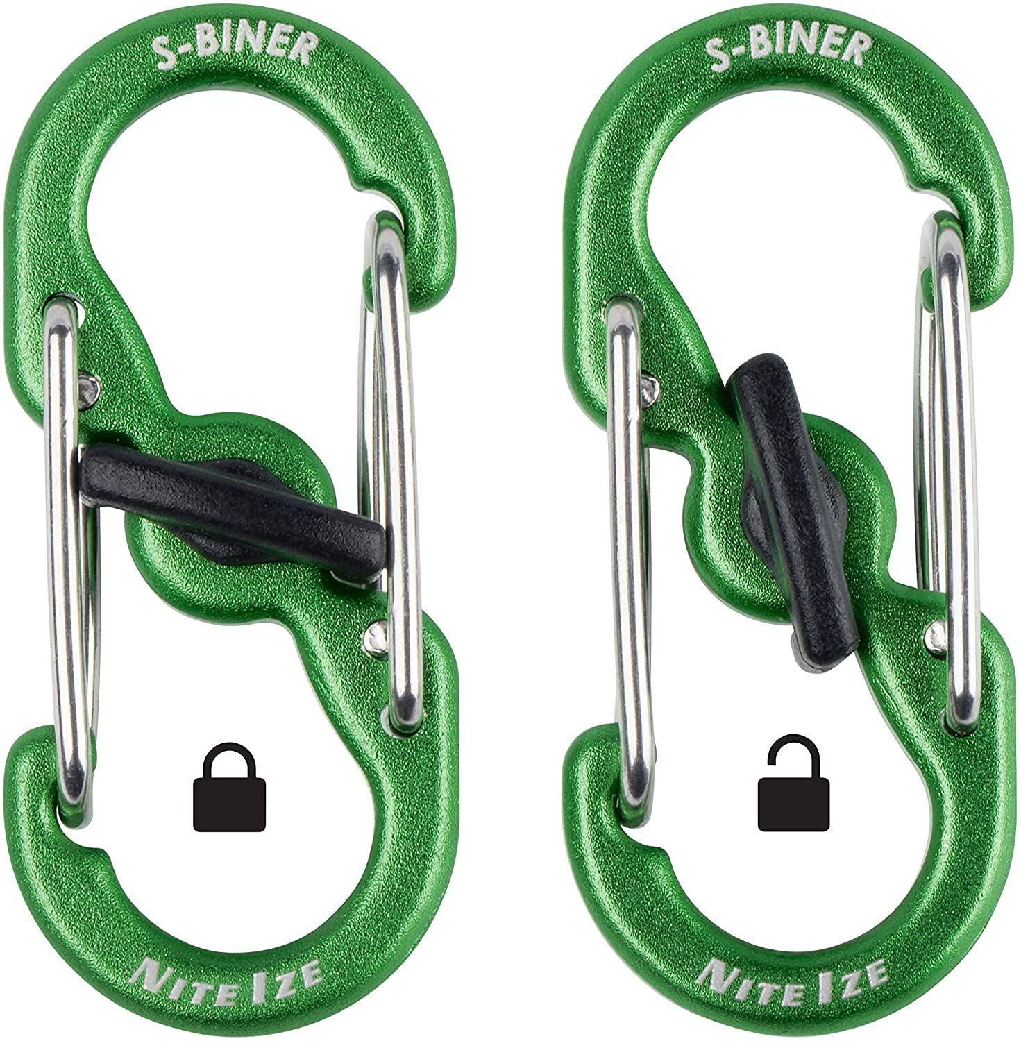 Mosquetón Dual Microlock verde Nite ize-1