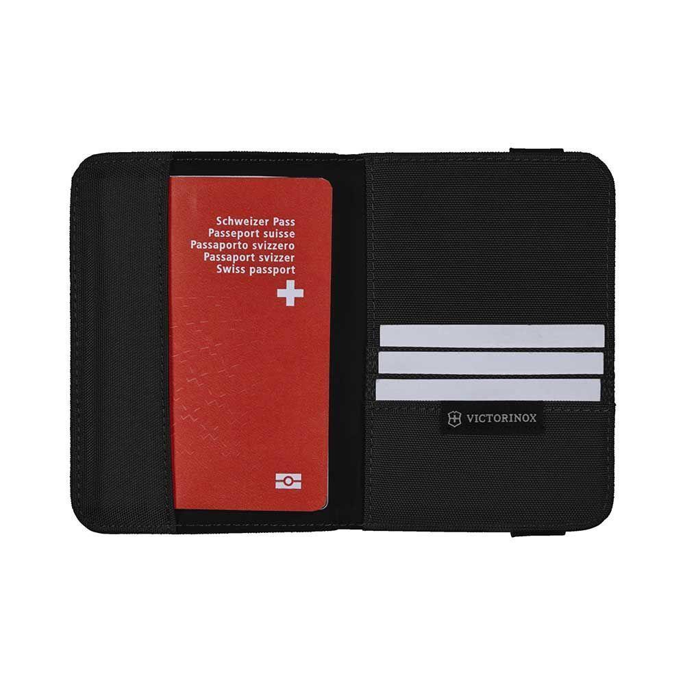 Portapasaporte protección RFID negro Victorinox-3