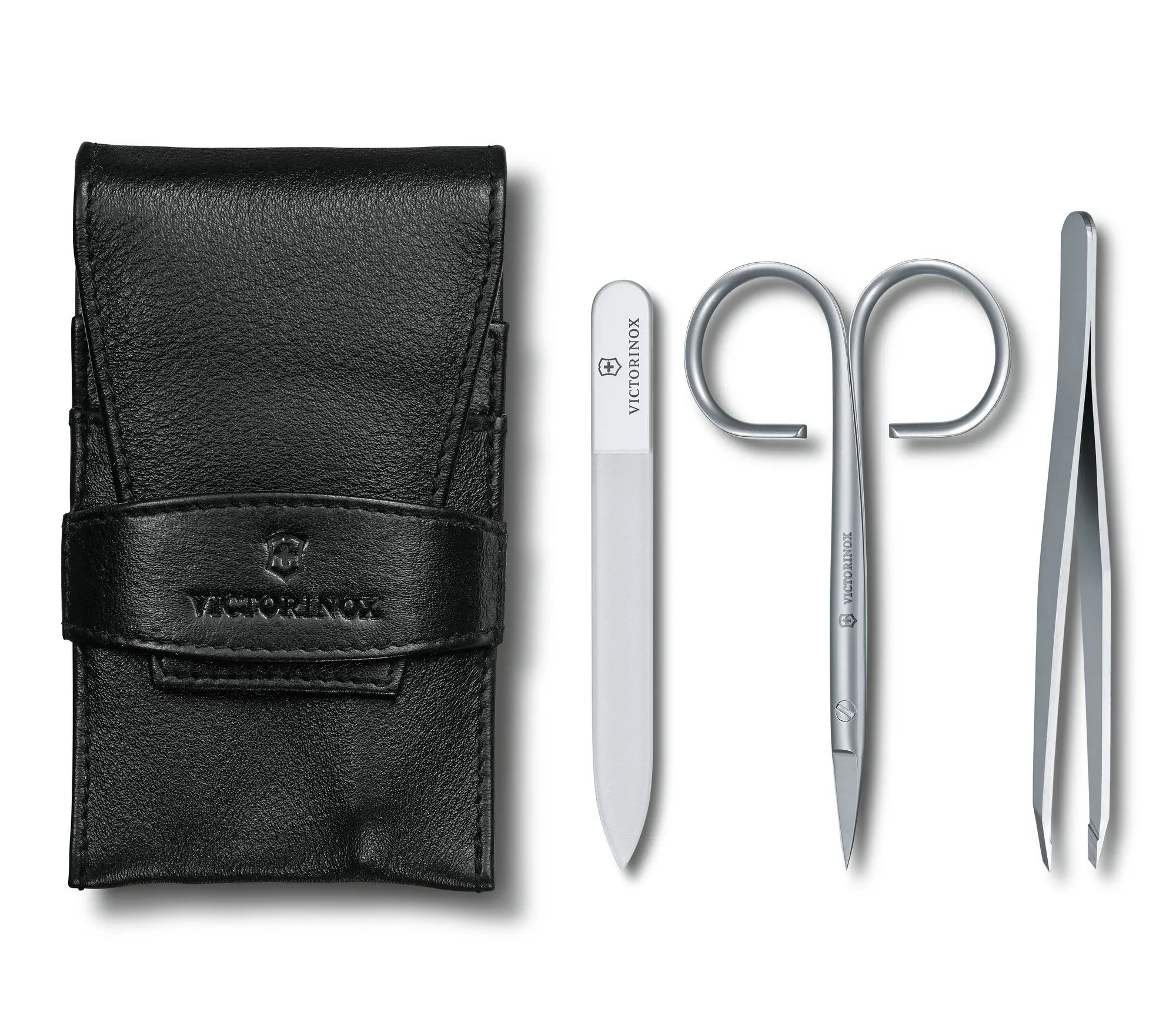 Set de manicura estuche de cuero-0