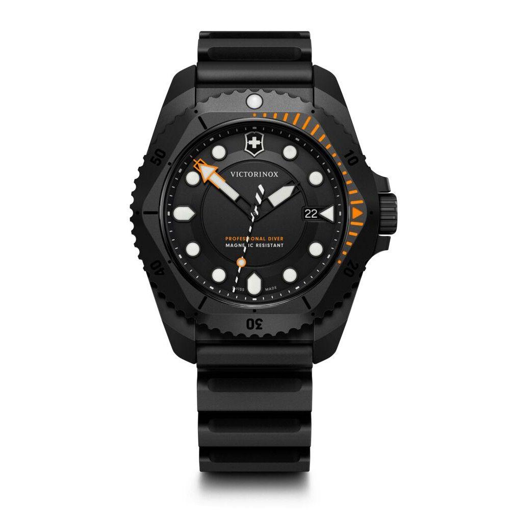 Reloj Dive Pro negro correa paracord naranjo Victorinox-7