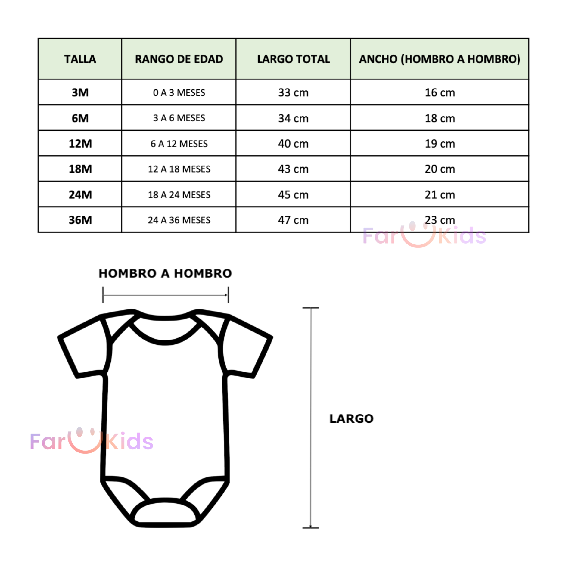 Set 3 Piezas Conjunto Colors Farukids 100% Algodón-1