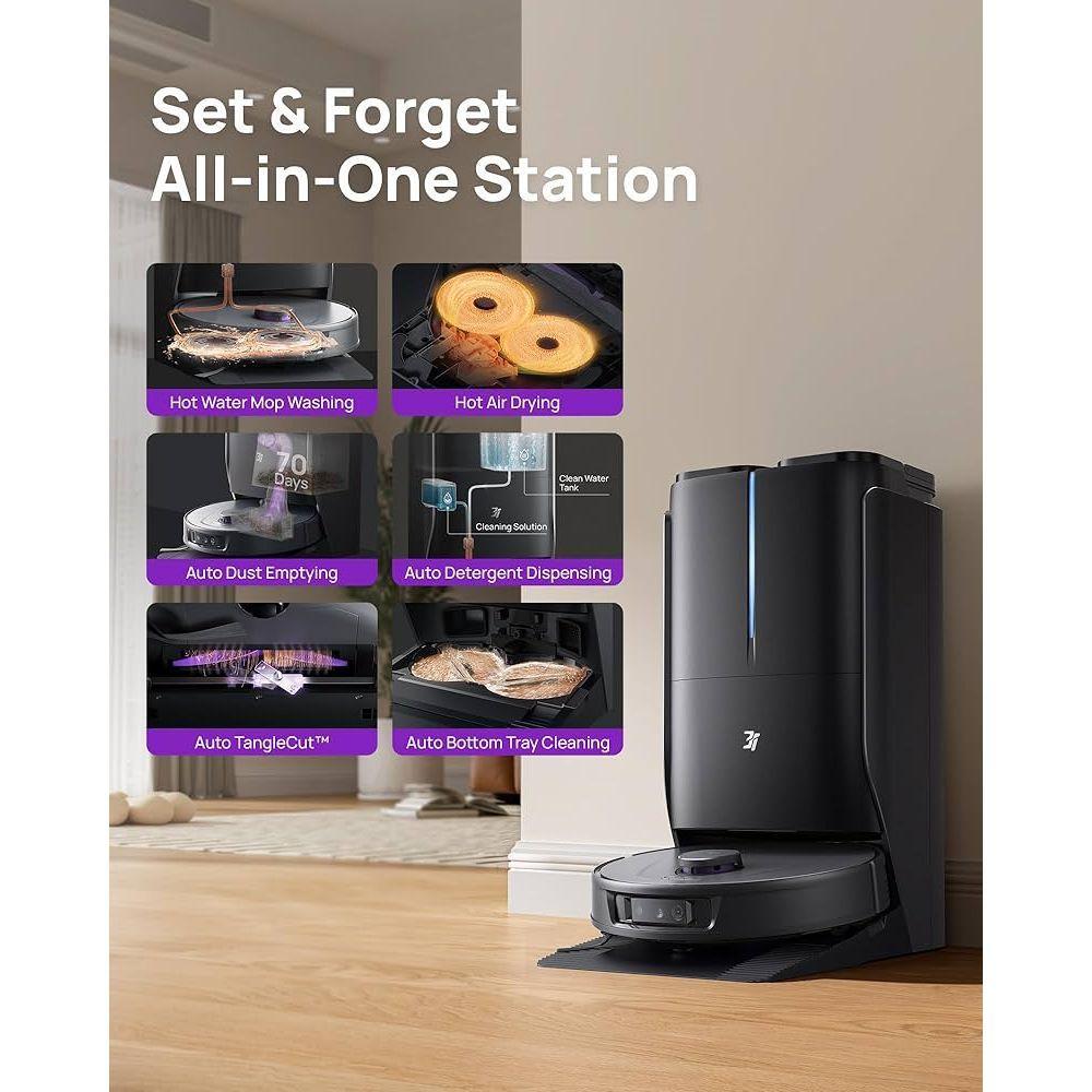 3i P10 Ultra Robot Aspiradora y Trapeador Combo, 18000PA Succion-2