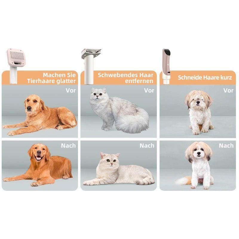 Redroad-aspiradora P17 para mascotas, Kit de aseo para pelo de perro-3