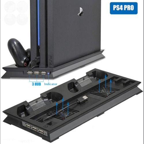 Base Enfriadora Con Cargador De Controles Para Ps4 Pro-1
