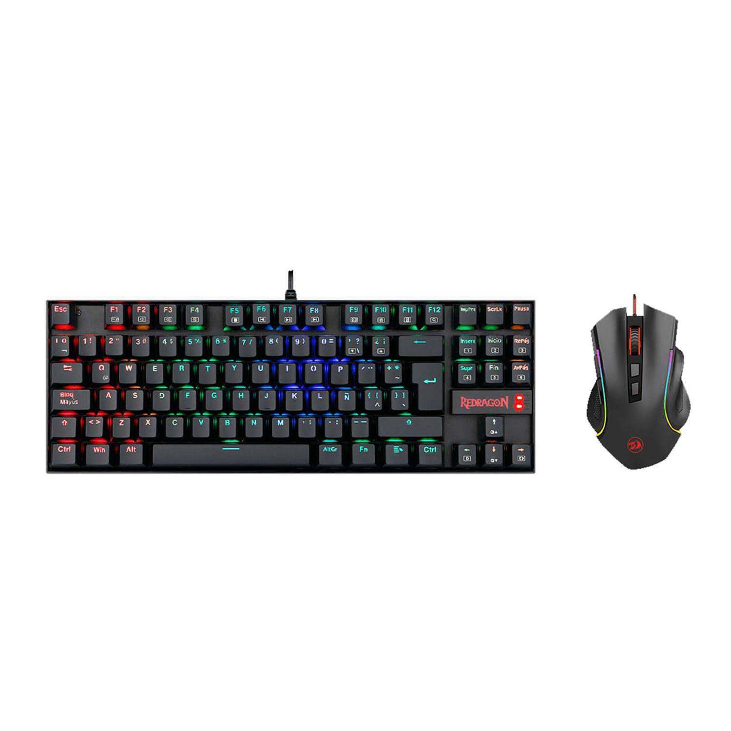 Kit Redragon Teclado Kumara Y Mouse Griffin K552rgb-ba-sp-0