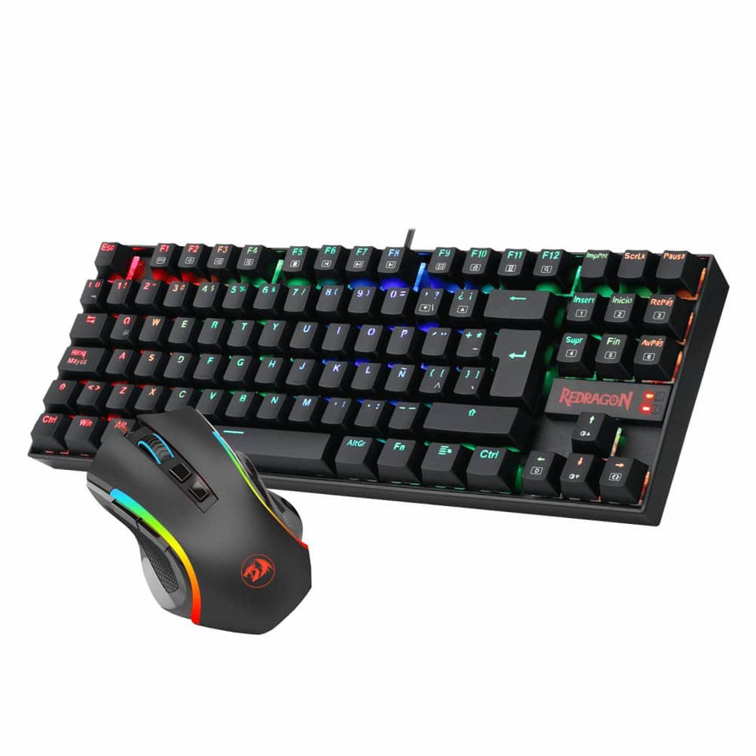 Kit Redragon Teclado Kumara Y Mouse Griffin K552rgb-ba-sp-2