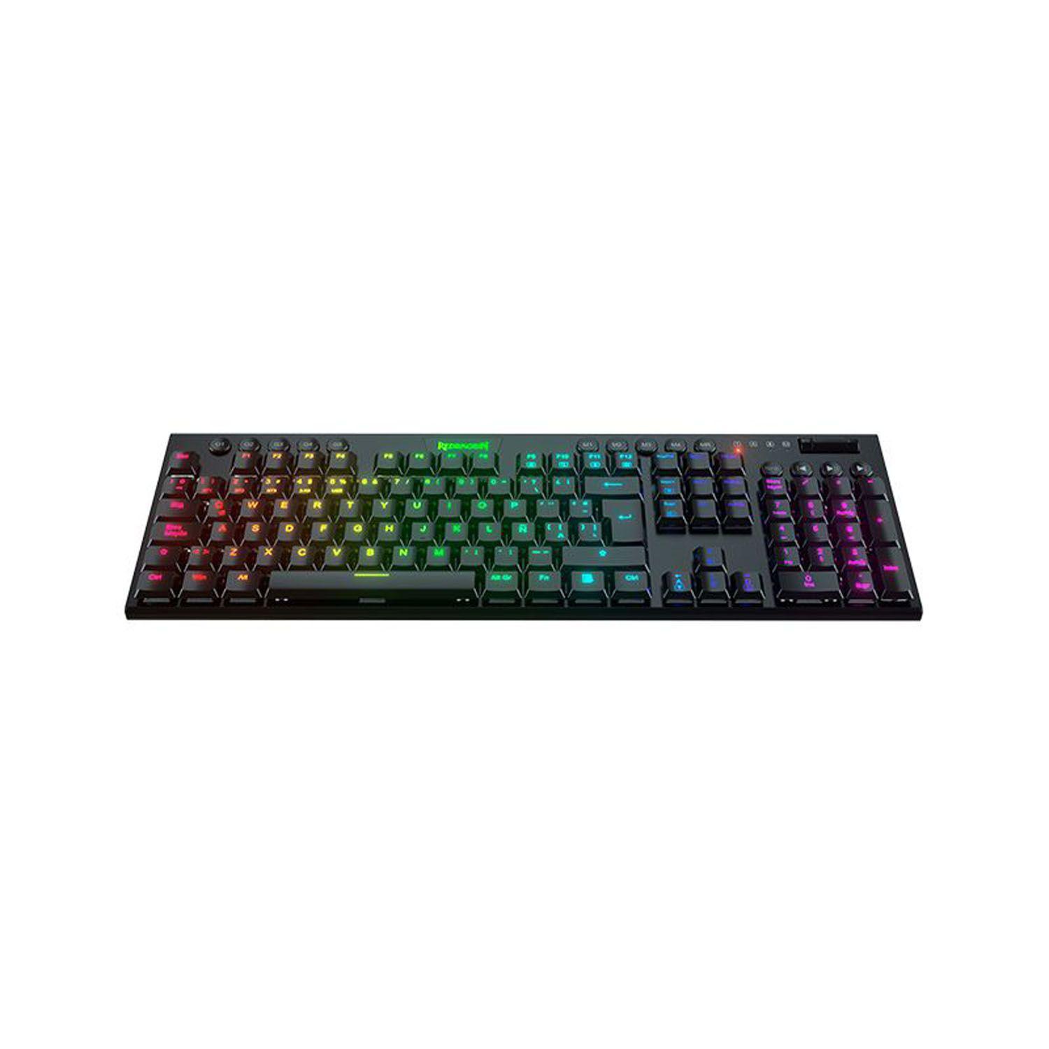 Teclado Gamer Redragon Horus Negro K618 Sw Red Inalambrico-1