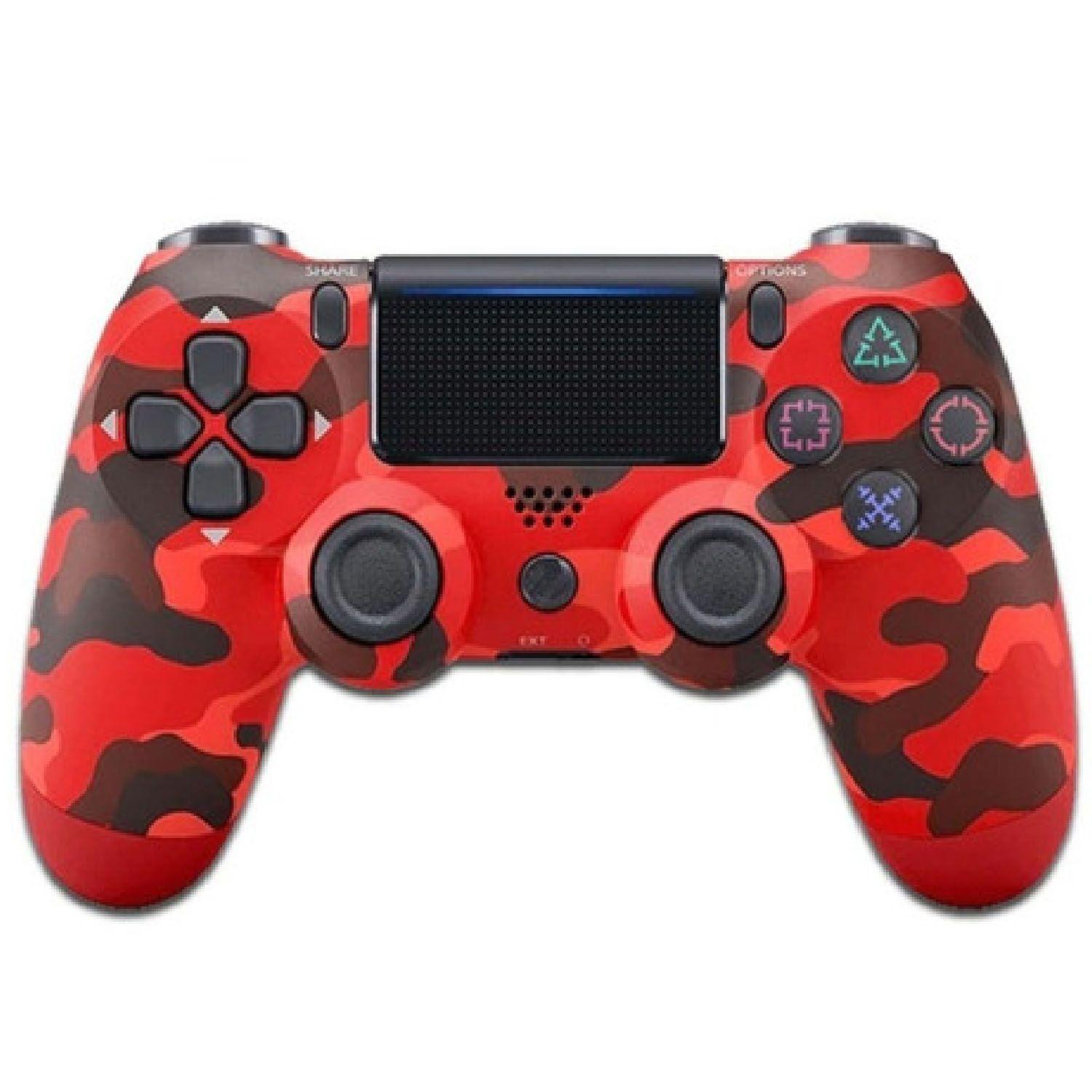 Control DoubleShock Inalambrico Camu Red + Cable De Carga-0