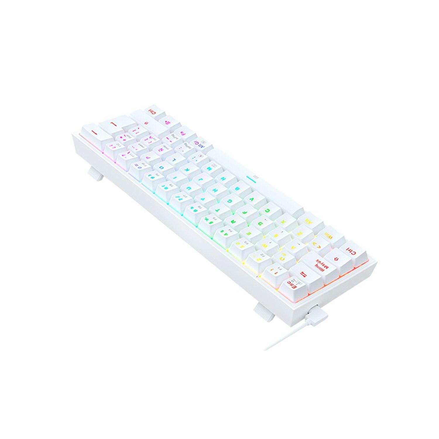 Kit De Teclado Y Mouse Redragon S143 Alámbrico White Español-3