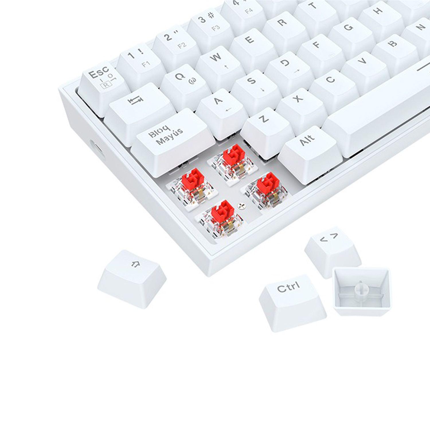 Kit De Teclado Y Mouse Redragon S143 Alámbrico White Español-4