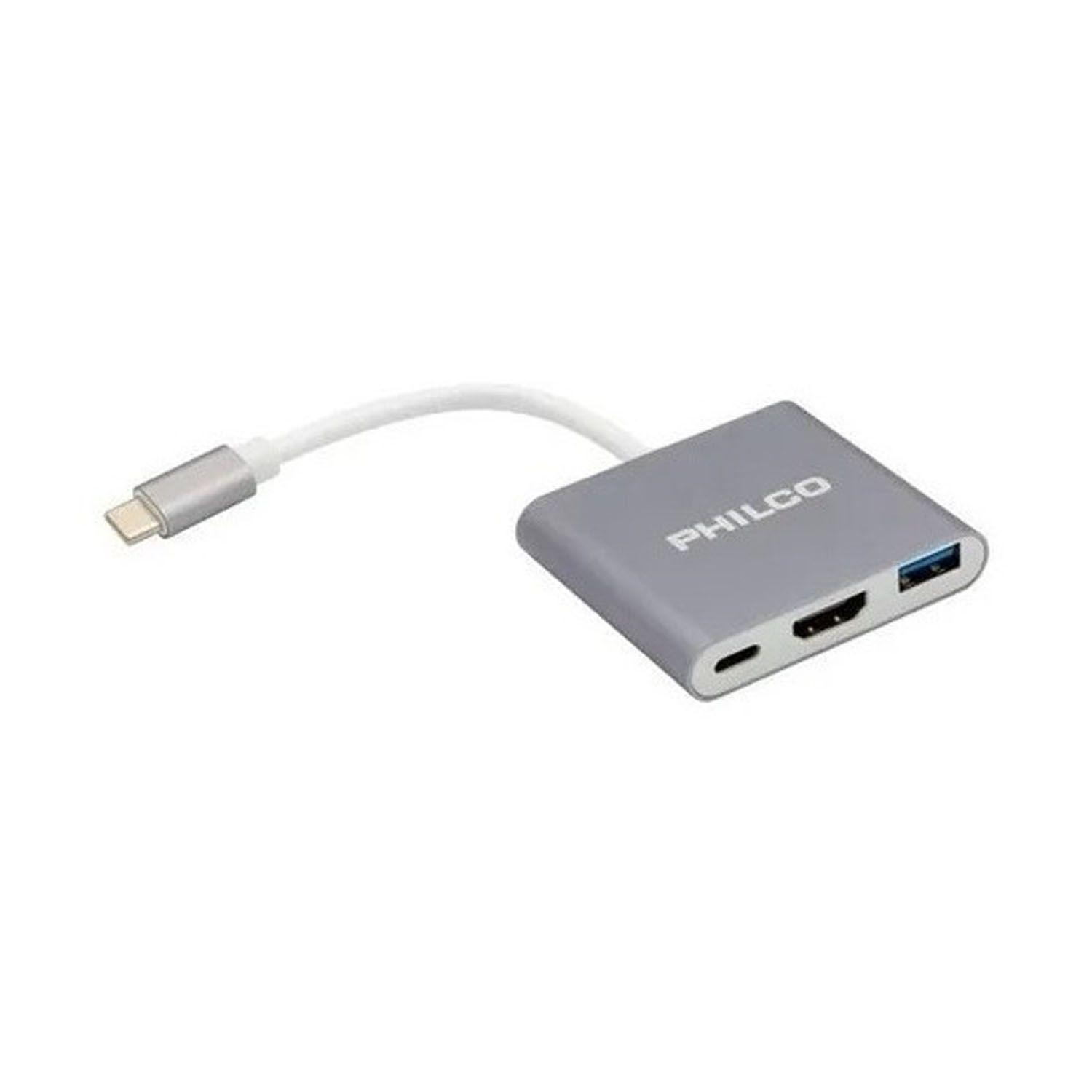 Adaptador Hub 3 En 1 De Tipo-c A Usb 3.0/hdmi/tipo-c  42178-0