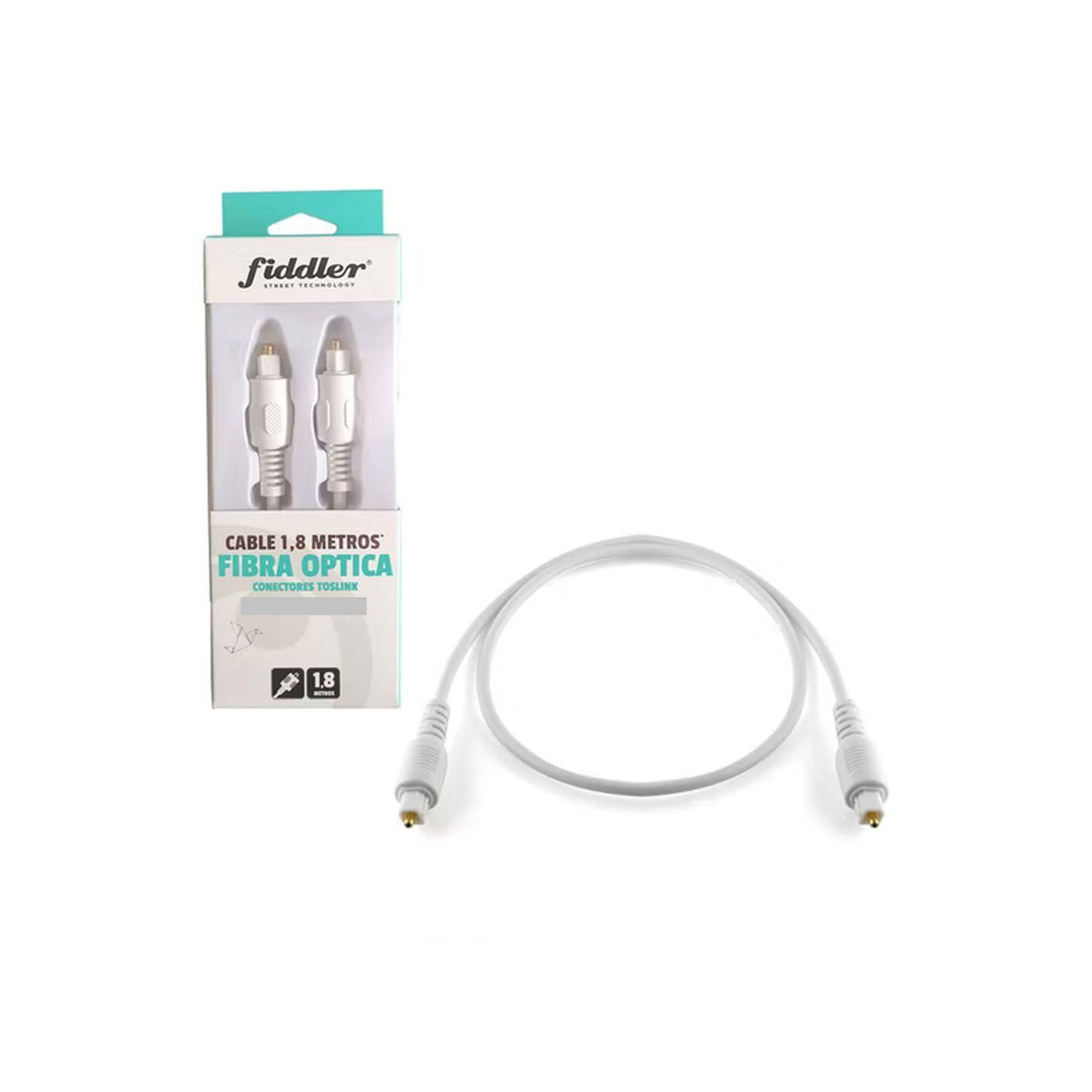 Cable Fibra Optica 1.8mts Conectores Toslink Fiddler-1