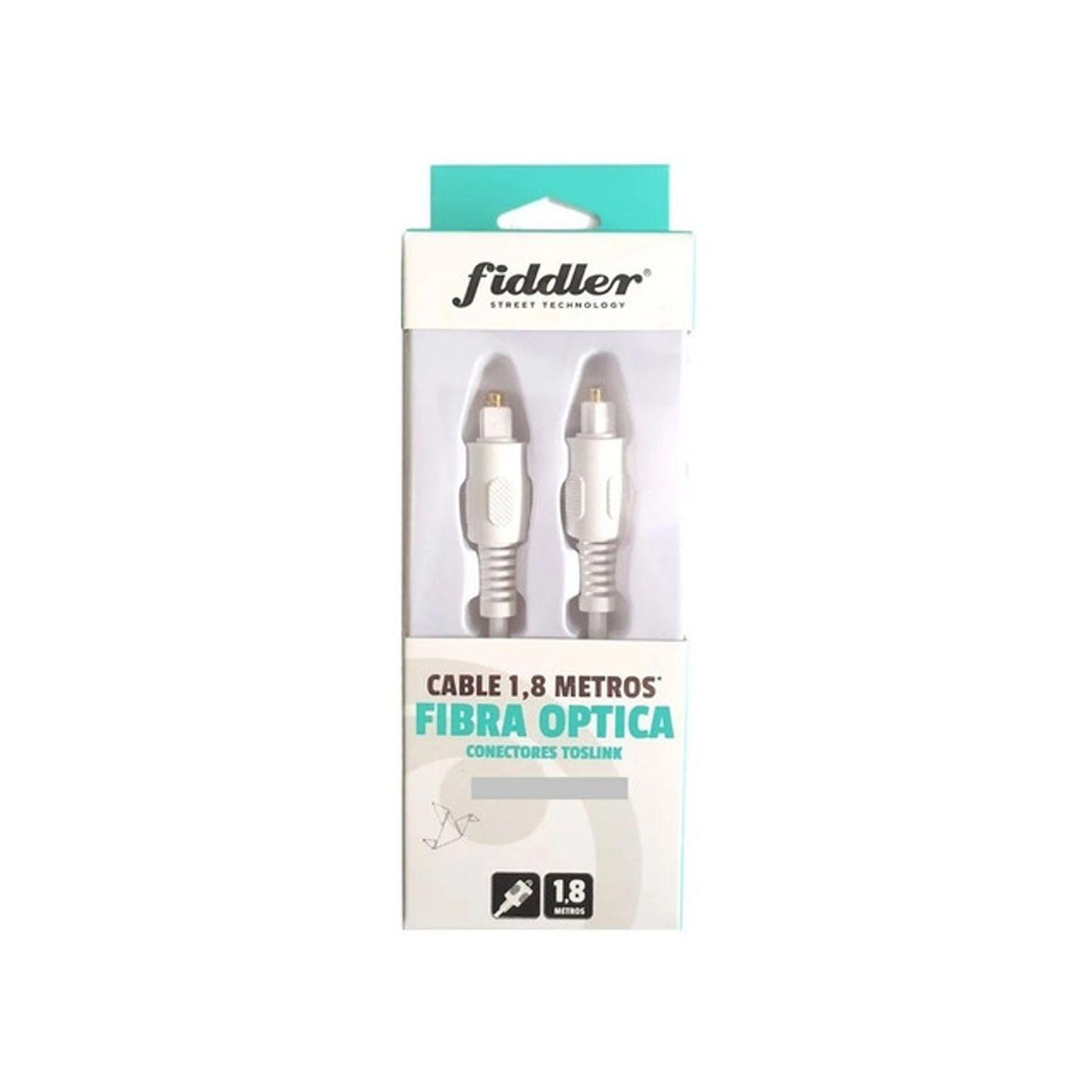 Cable Fibra Optica 1.8mts Conectores Toslink Fiddler-2