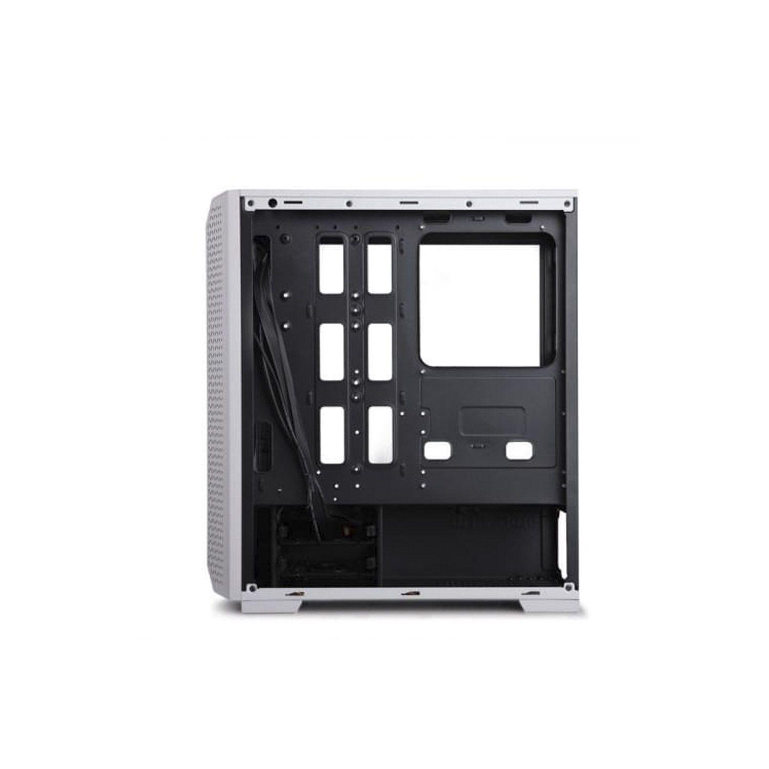 Gabinete GamerPro 7689W White MId Tower + 1 Ventilador-1