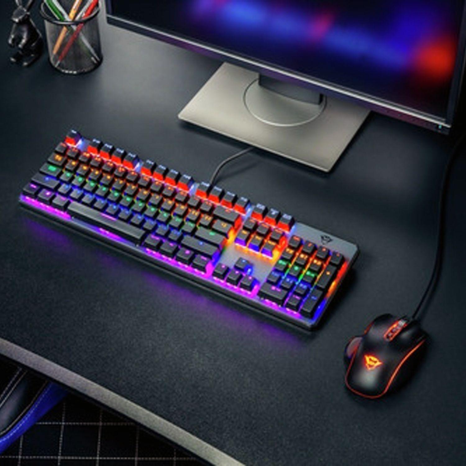 Teclado Gamer Mecanico Asta Gxt 865 Trust Swtch Red-5