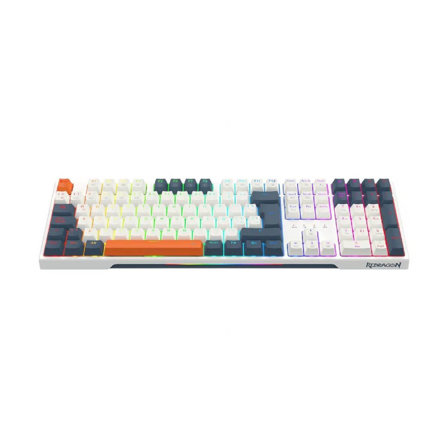 Teclado Mecanico Redragon Trundle K668WBO-RGB Sw Red Españ-1