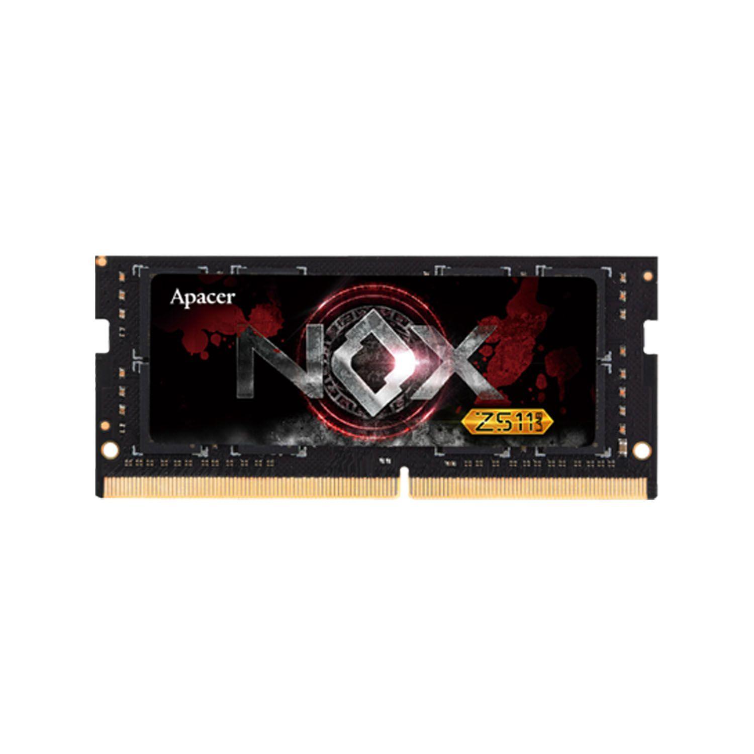 Memoria Ram Notebook Gamer SODIMM DDR4 8gb 3200MHz Apace Nox-0